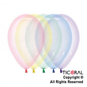 GLOBO SEMPERTEX R5 CRISTAL PASTEL 300 MULTICOLOR x 50